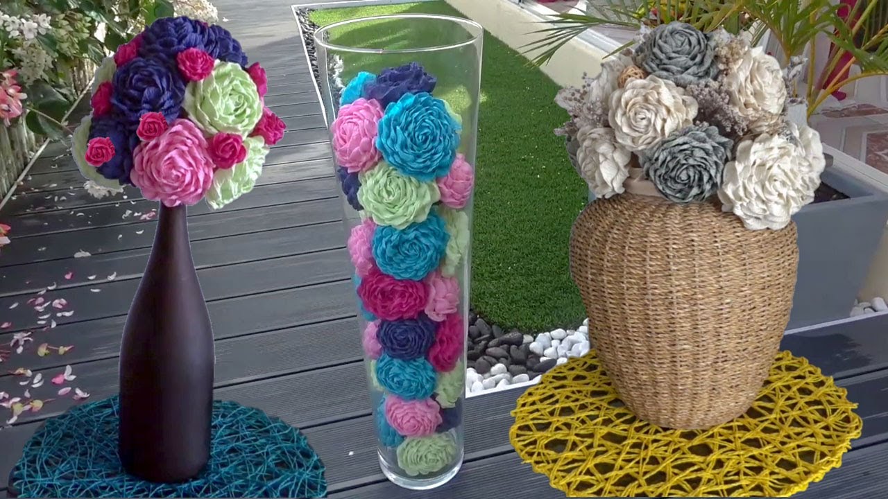 FAIRE UNE FLEUR EN PAPIER CRÉPON