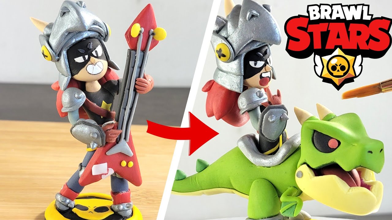 ДРАКО ДЕЛАЕТ ГЛИНУ 🦖🎸 — обучающее видео по лепке из глины в стиле Brawl Stars