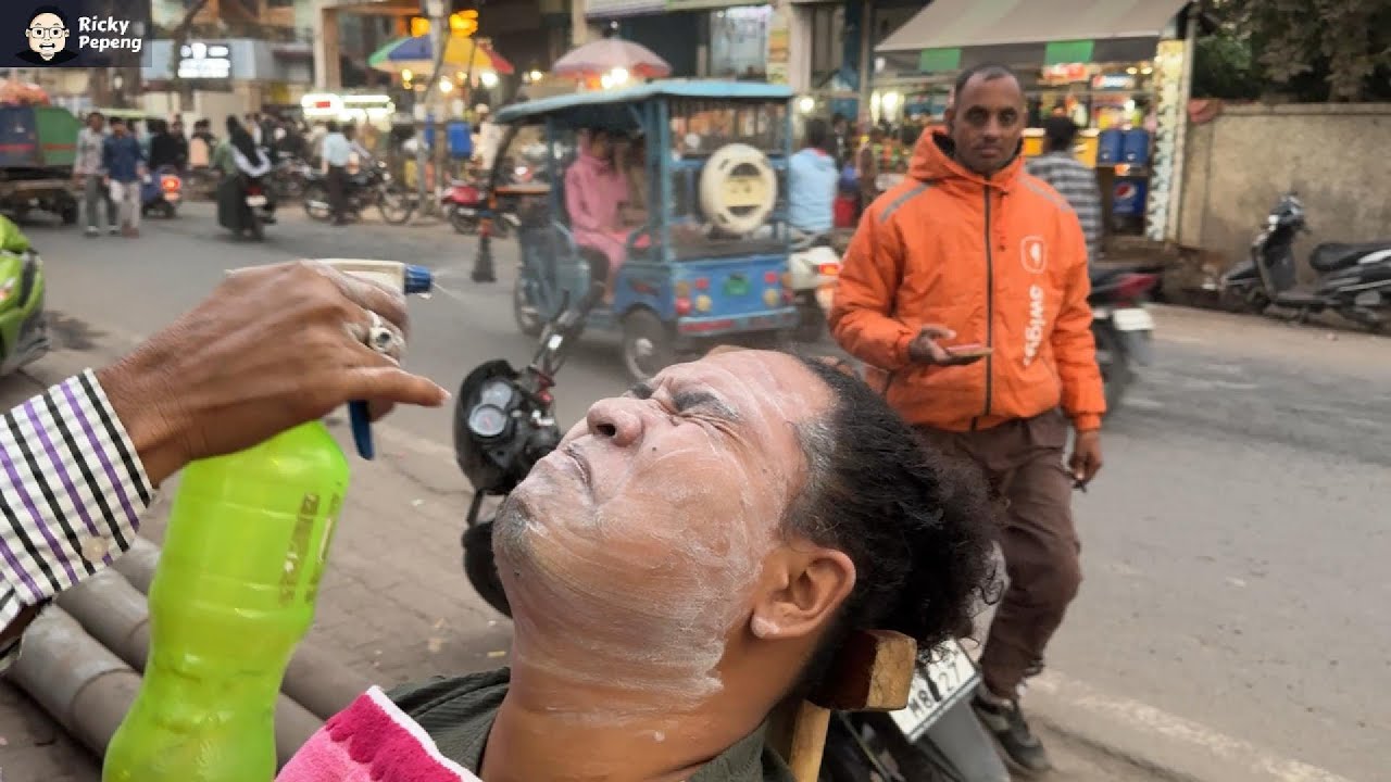 PIJAT TERENAK ALA ANSARI BHAI SAMPE KETIDURAN DI PINGGIR JALANAN INDIA🇮🇳‼️