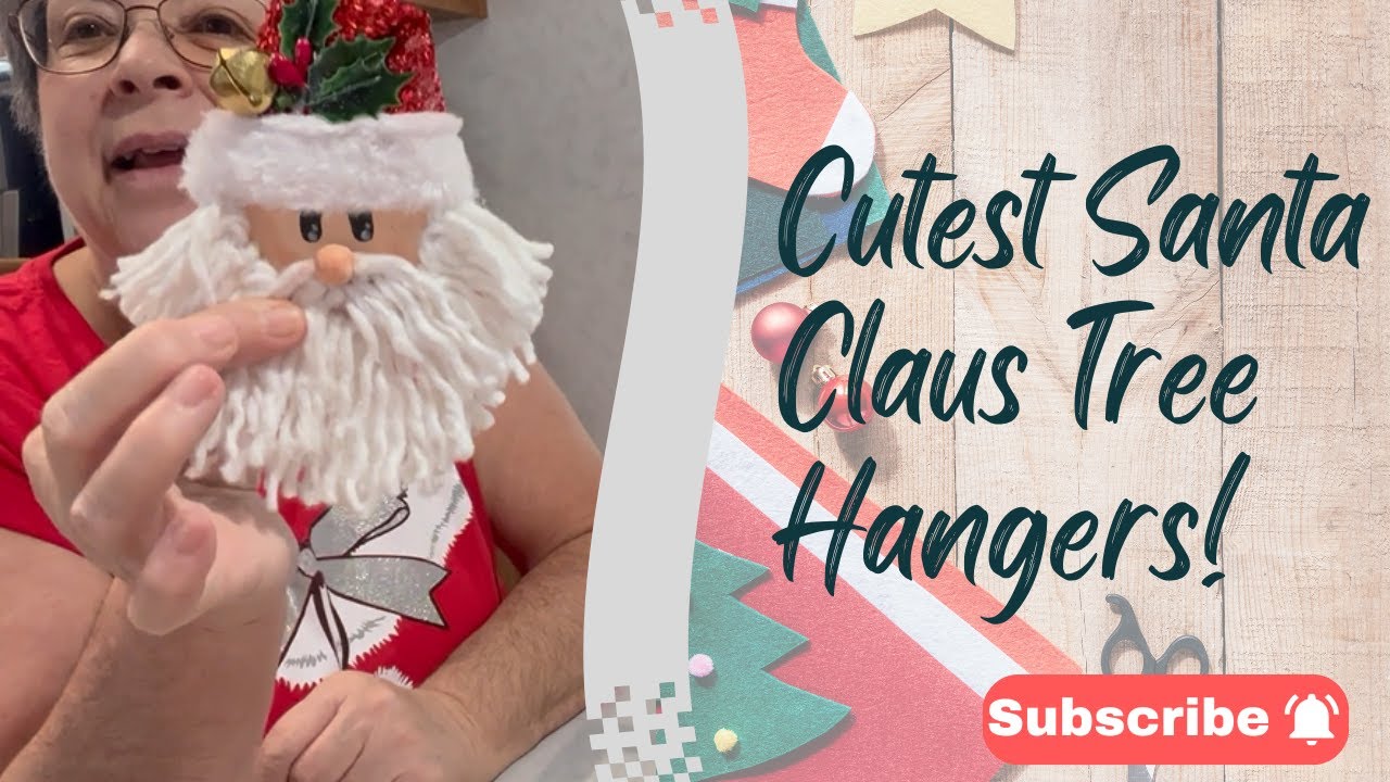 Super Cute Santa Tree Hanger Ornament | Christmas Tree Decoration Craft