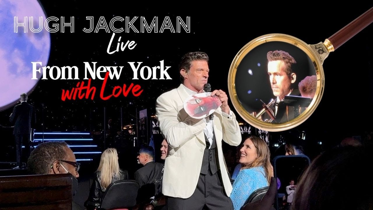 Райан Рейнольдс испортил последнее шоу Хью Джекмана в Radio City Music Hall с песней «Fly Me to t...