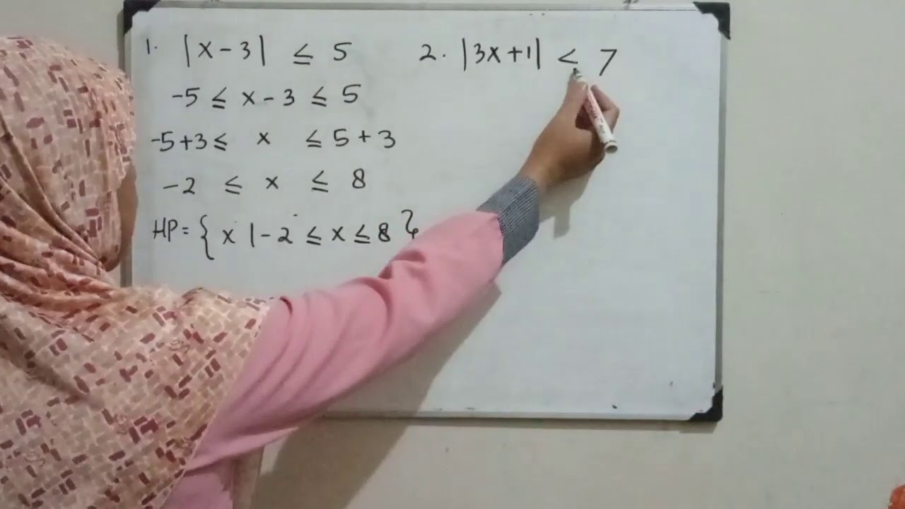 Pertidaksamaan Nilai Mutlak kelas 10, Soal dan Pembahasannya !!!