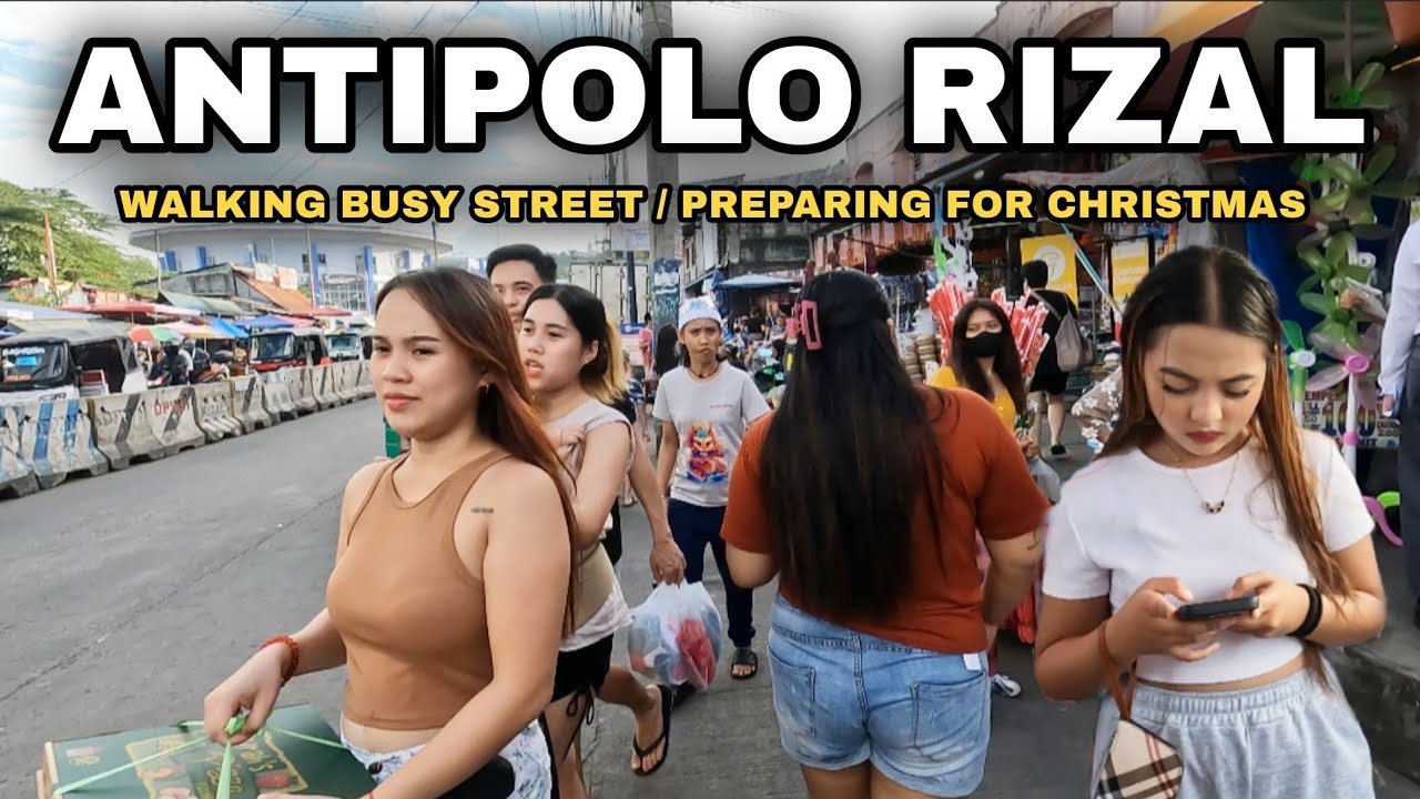 WALKING BUSY STREET at COGEO ANTIPOLO RIZAL PHILIPPINES [4K] 🇵🇭