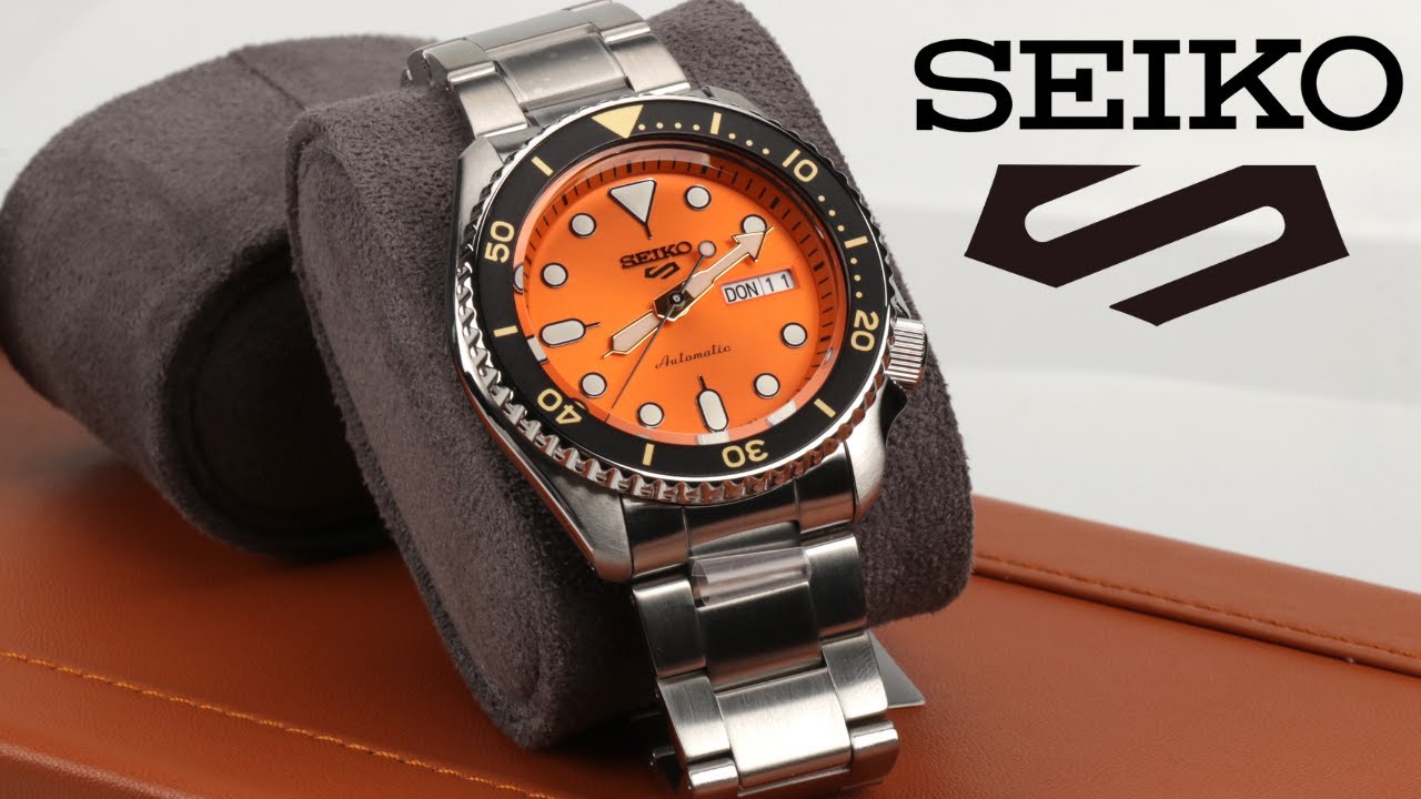 ЯРКАЯ АПЕЛЬСИНКА! Японские механические часы SEIKO 5 Sports SRPD59 | Style-Time