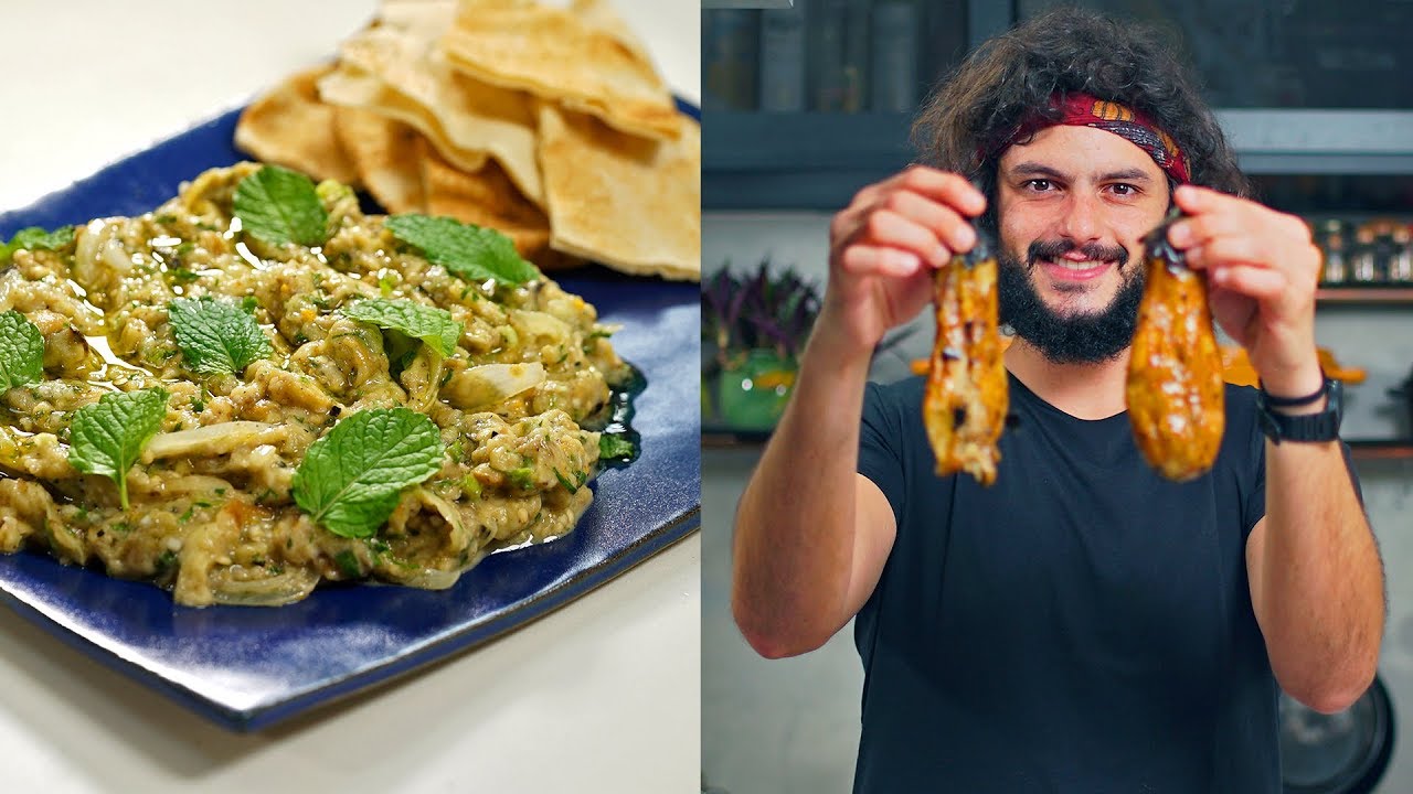 COMO FAZER BABAGANOUSH | Receitas do Líbano | Mohamad Hindi