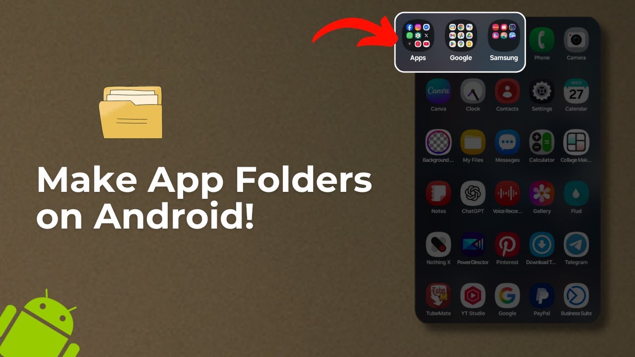 How to Create Folders in Android App Drawer 📂 | Organize Apps Easily