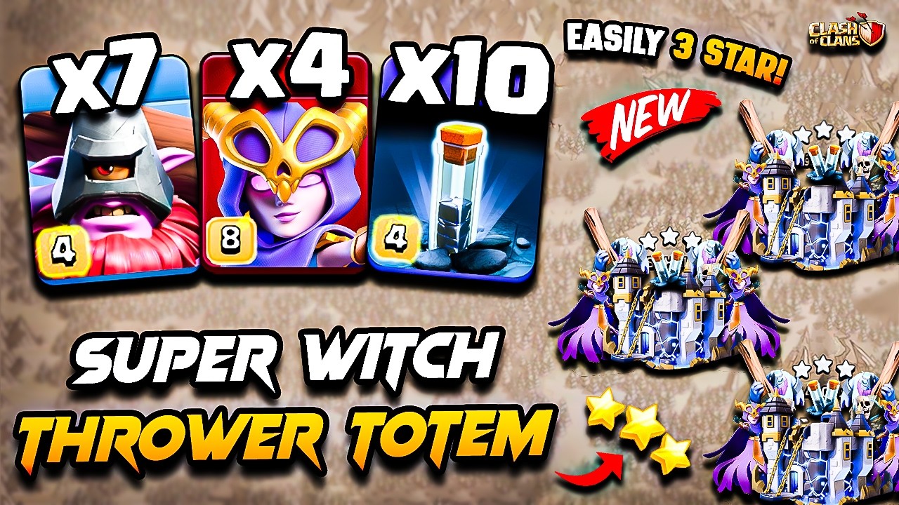 TH18 SUPER WITCH Attack With THROWER 2026 (Town Hall 18) | Best TH18 Attack Strategy Clash of Clans