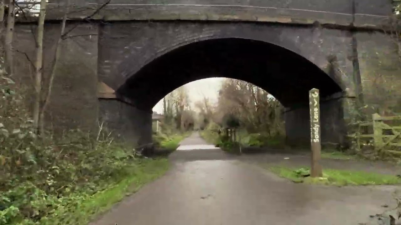 Bike ride from Hoylake to Parkgate along the Wirral Way, Christmas Day 2023, 4k 60fps