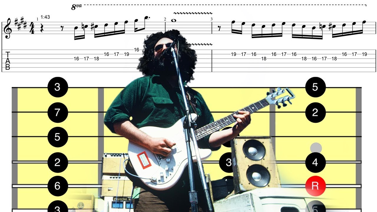 Jerry Garcia Emaj7 Lick - Eyes of the World