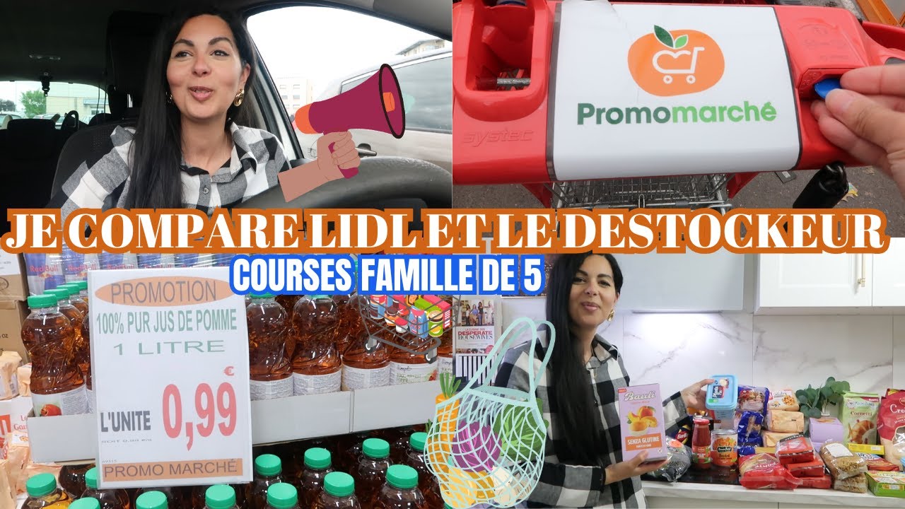 🛒*EN COURSE AVEC MOI *J'AI DECONNÉE + BIG RETOUR DE COURSES/ JE COMPARE LIDL ET LE DESTOCKEUR