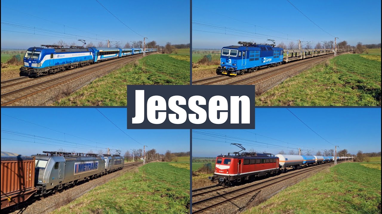 Bahnsichtungen in Jessen mit Triangula 140, Kn&ouml;delpresse, diversen Vectron uvm. | 02.03.2023