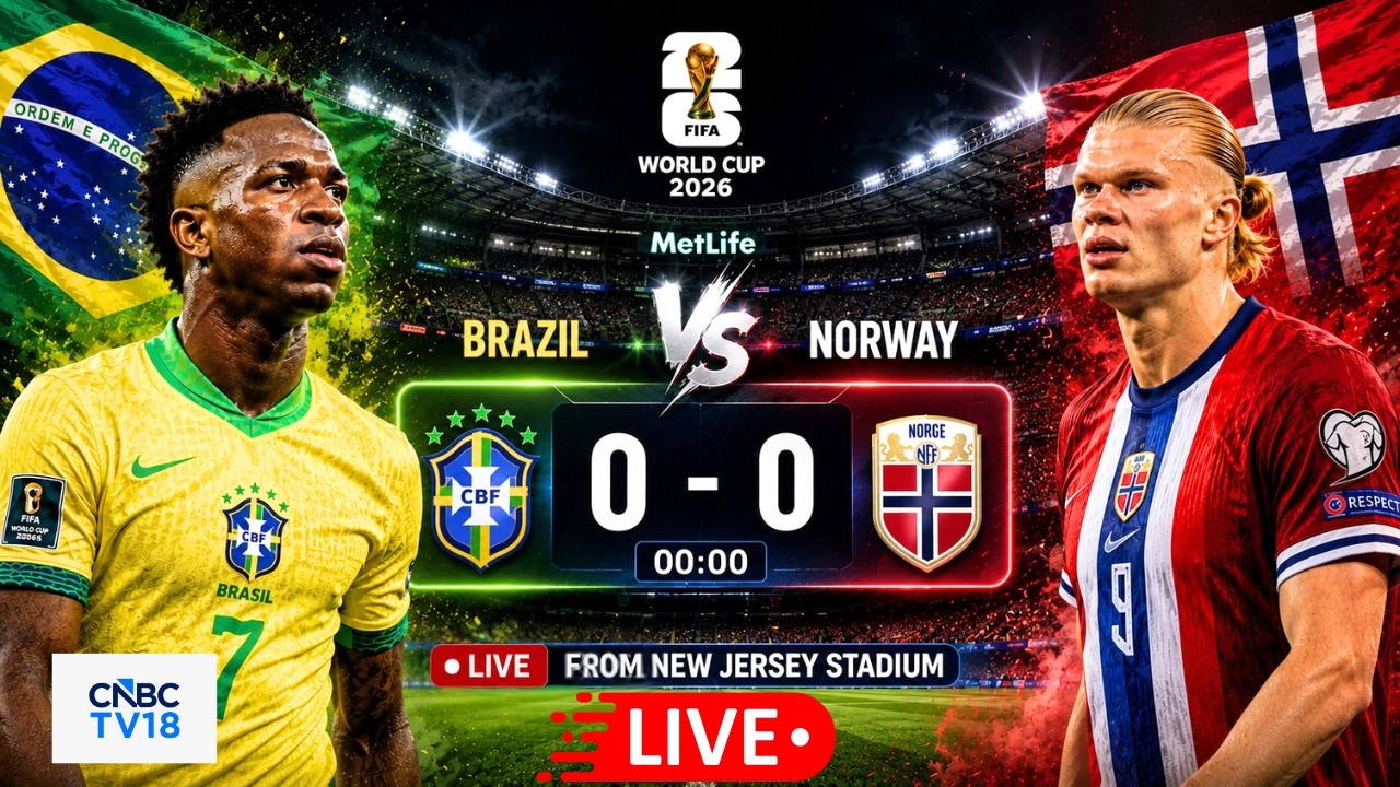 🔴Brazil vs Norway LIVE: FIFA World Cup 2026 LIVE From New Jersey Stadium | Haaland, Neymar Jr | N18G