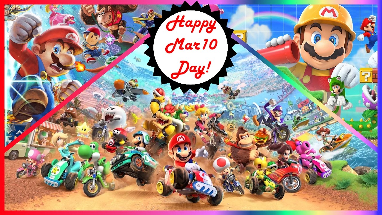 HAPPY MAR10 DAY!!! #mariokartworld #supersmashbrosultimate #supermariomaker2