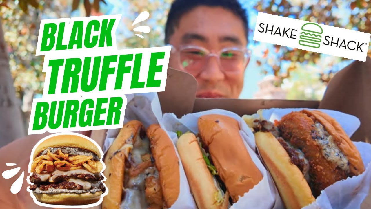 Eating Shake Shack’s BLACK TRUFFLE BURGER!