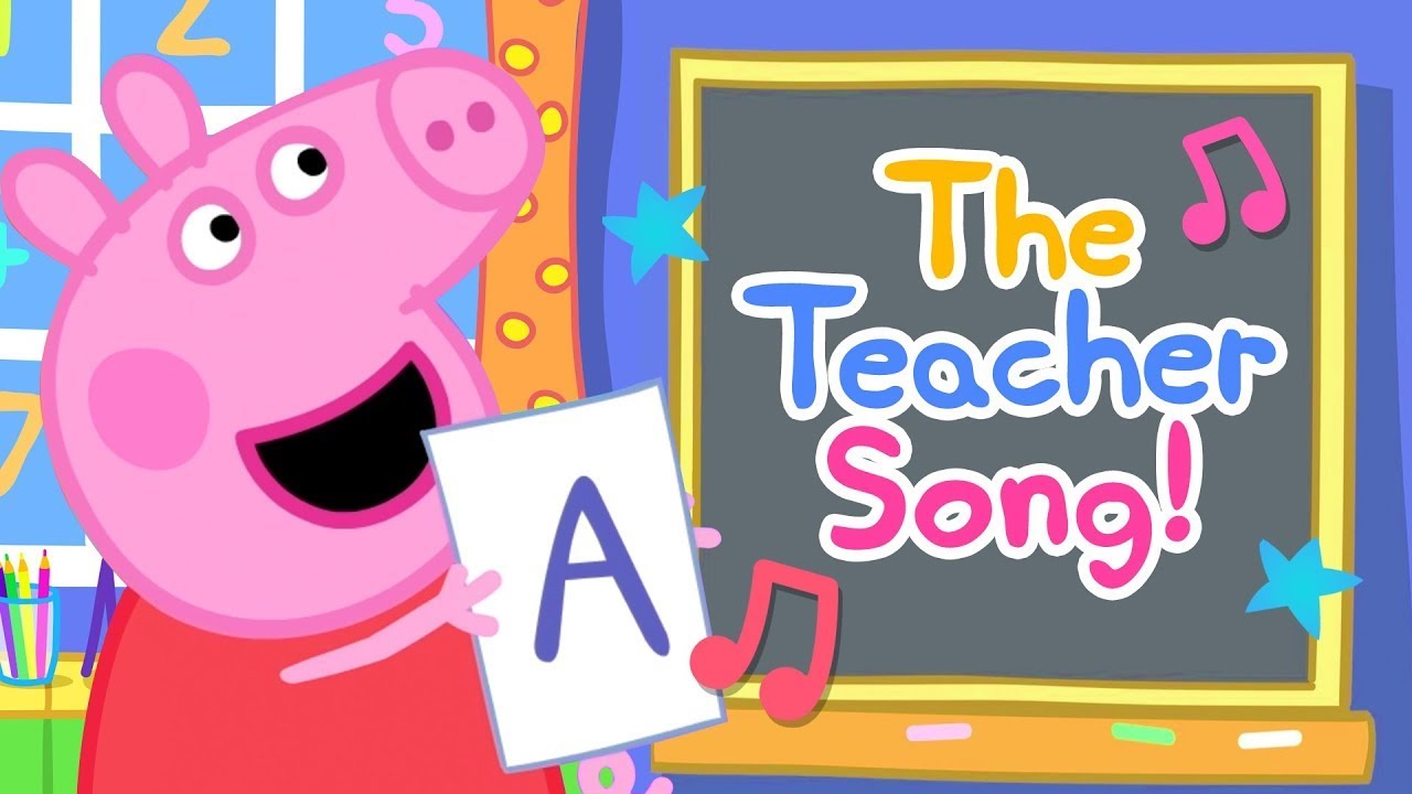 Peppa Pig - The Teacher Song (Official Music Videos)