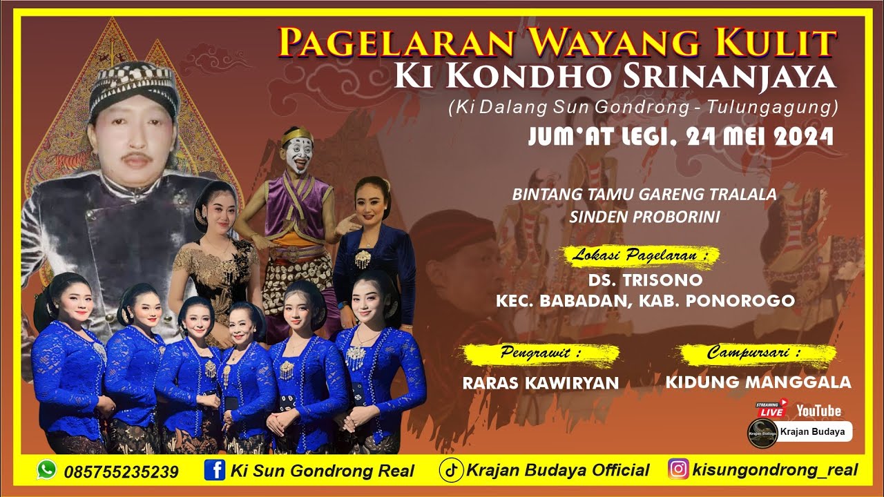 #live WAYANG KULIT KI SUN GONDRONG || BT : GARENG TRALALA & PROBORINI || LAKON 
