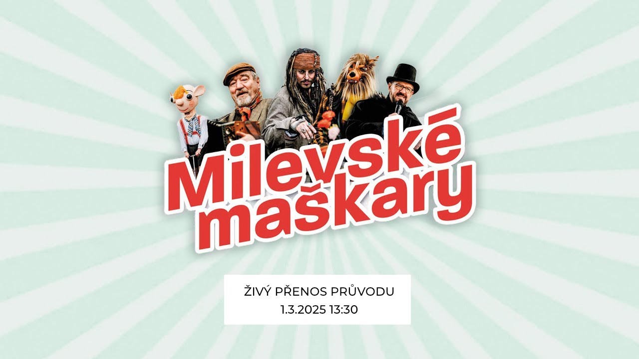 Milevské maškary 2025 – živý přenos průvodu