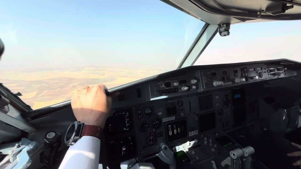IRANAIR FOKKER F100 LANDING ON RUNWAY 29R KERMANSHAH AIRPORT.