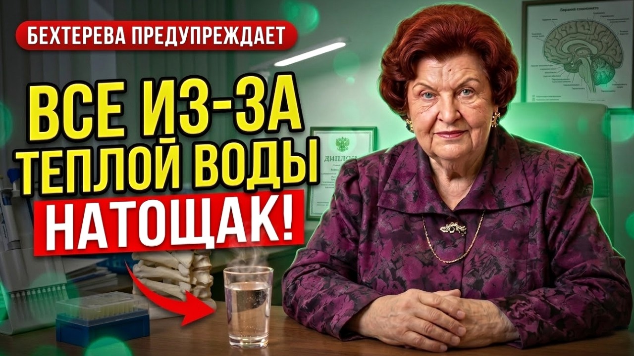 УТРЕННИЙ СТАКАН ТЁПЛОЙ ВОДЫ ПРИВОДИТ К НЕОБРАТИМЫМ ИЗМЕНЕНИЯМ В ТЕЛЕ. НАТАЛЬЯ БЕХТЕРЕВА