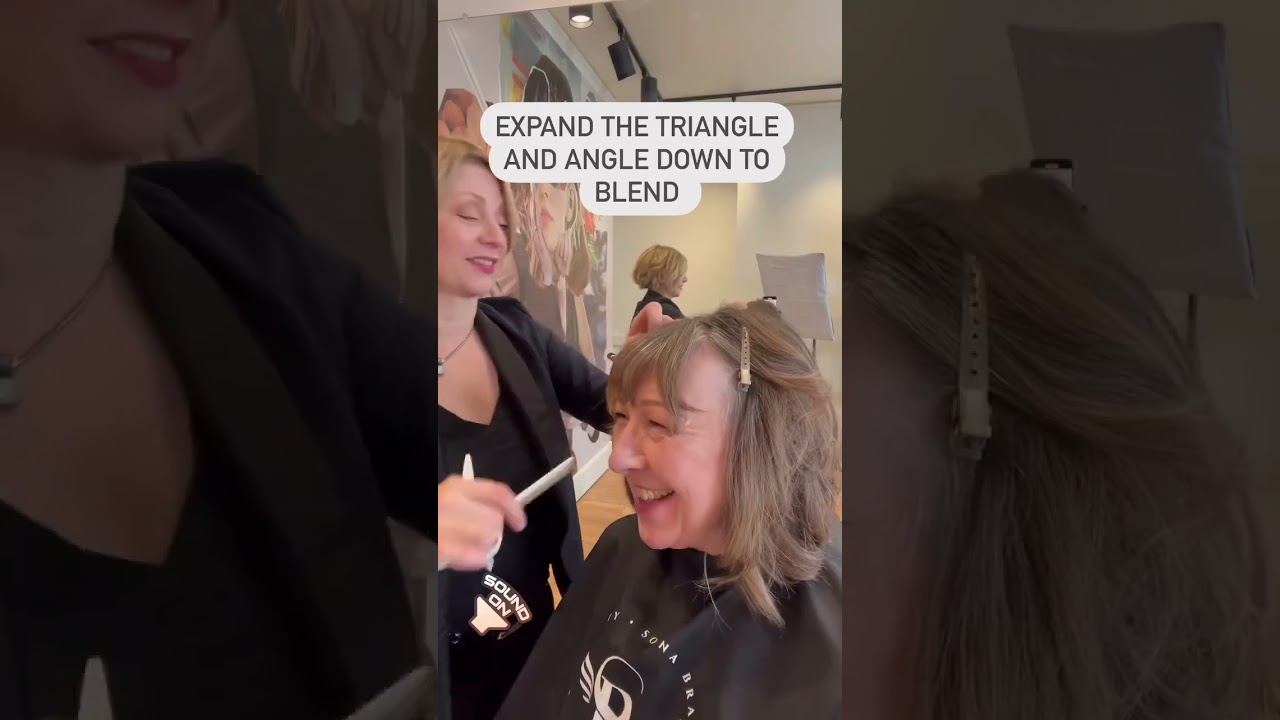 Bangs Haircut | Shaggy Bob Hair #shorts