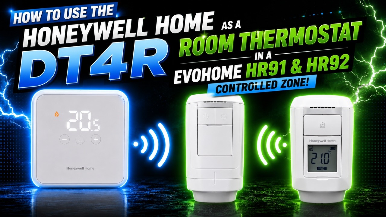 How to use the Honeywell Home DT4R as a room thermostat in a evohome HR91 & HR92 controlled zone