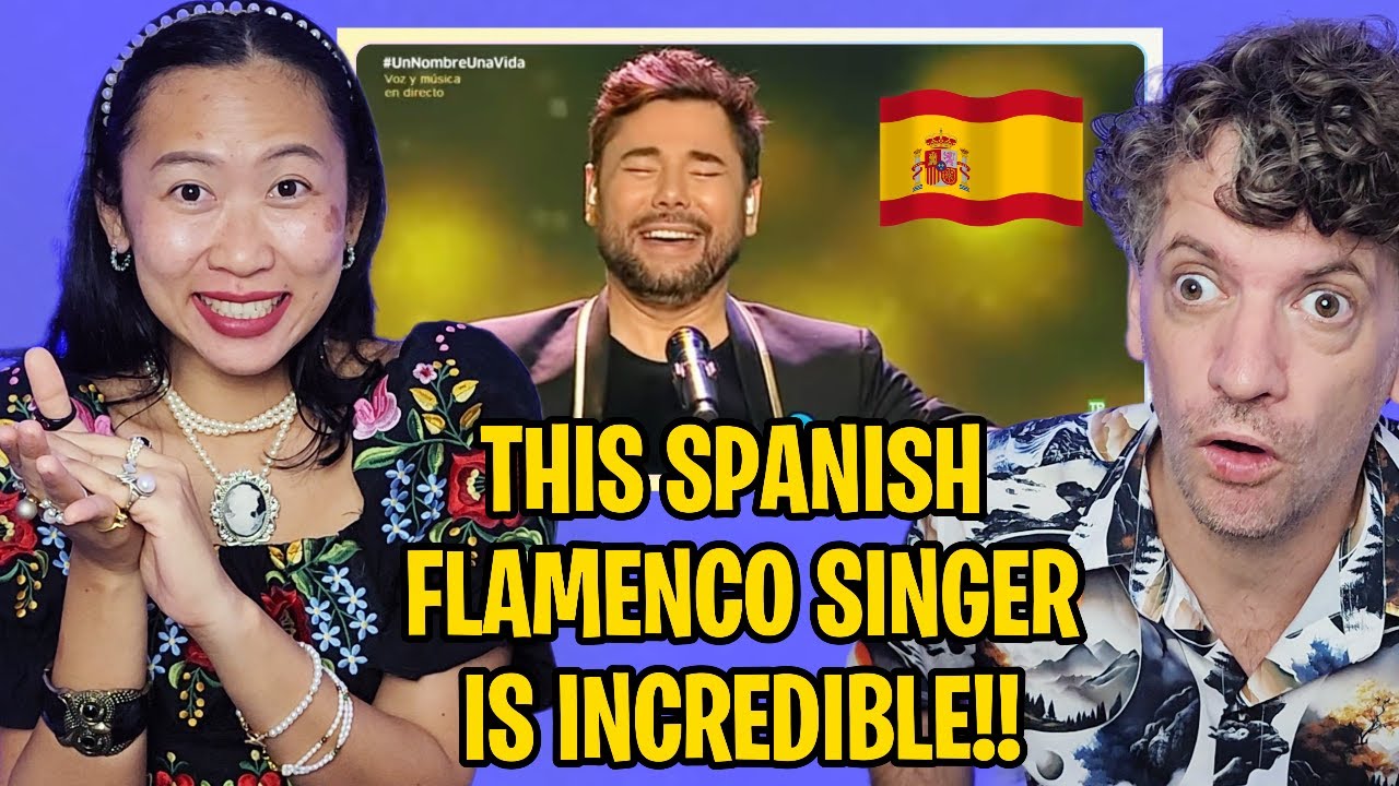 Flamenco music 🇪🇸 Miguel Poveda- Voy a perder la cabeza por tu amor | Reaction to Spanish music!