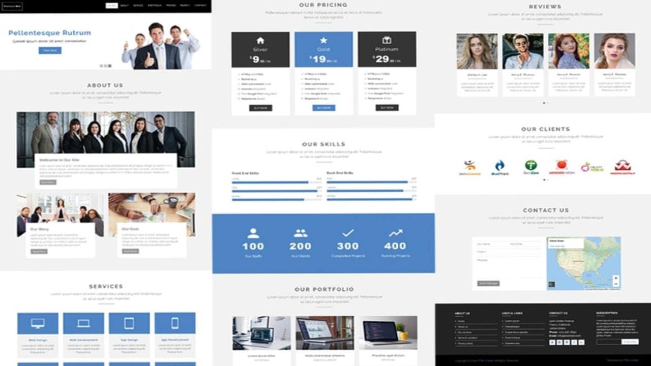 Software Firm - IT Company Website Design - HTML - CSS - JavaScript - 100% Free - Free Website Code😀