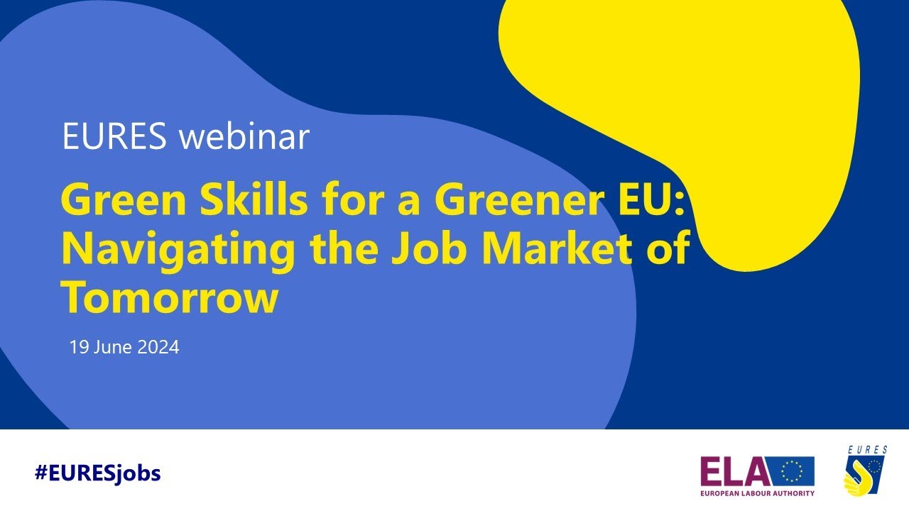 EURES Webinar | Green Skills for a Greener EU: Navigating the Job Market of Tomorrow