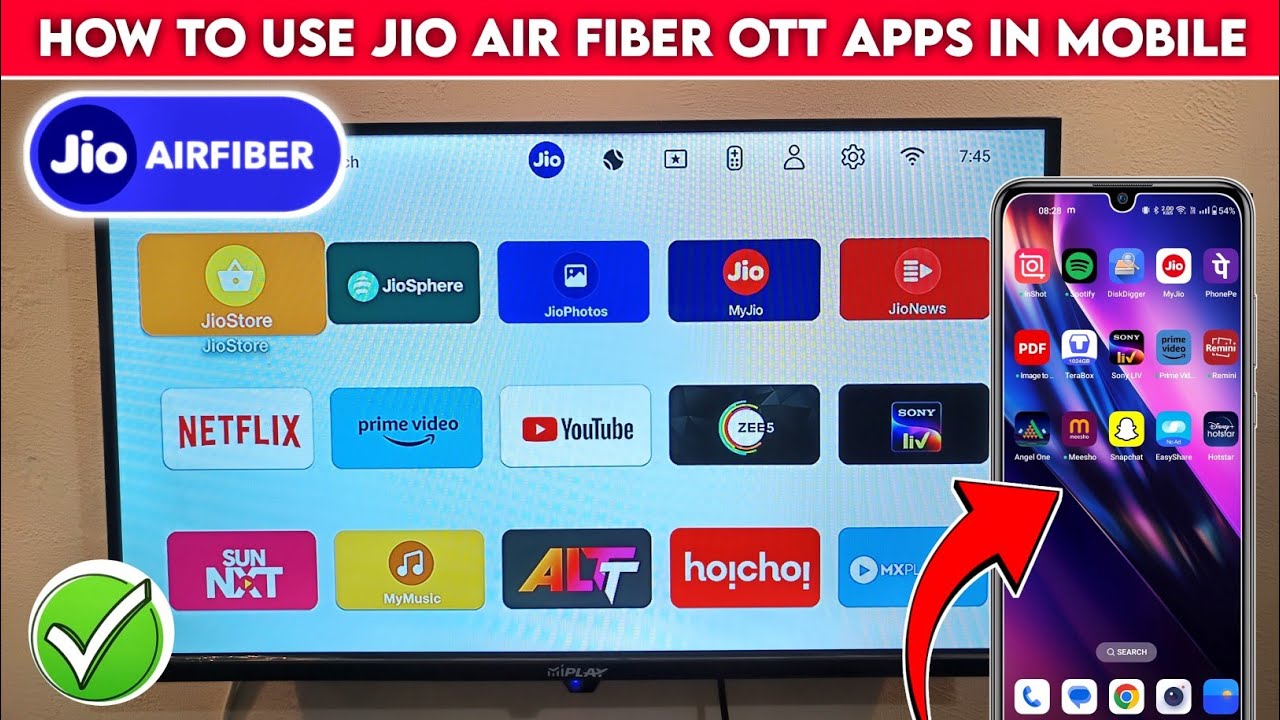 Jio AirFiber OTT Apps On Mobile | How To Use Jio Air Fiber Ott Apps in Mobile | Jio Airfiber Ott App