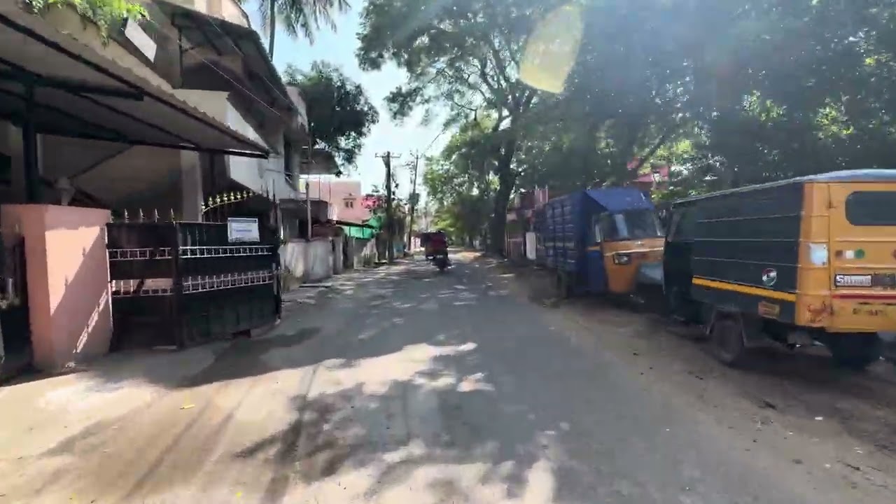 Vandalur railway station road to Cheran street Perungalathur 