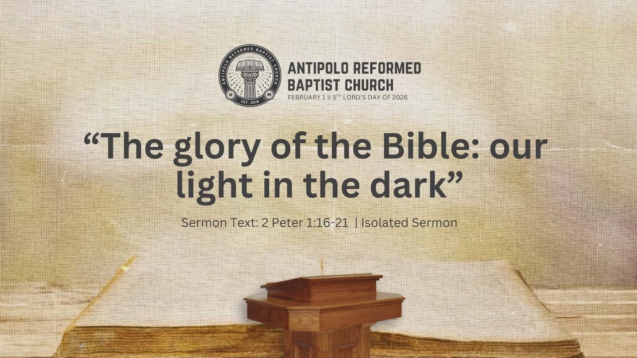 Vesper sermon: The glory of the Bible: our light in the dark