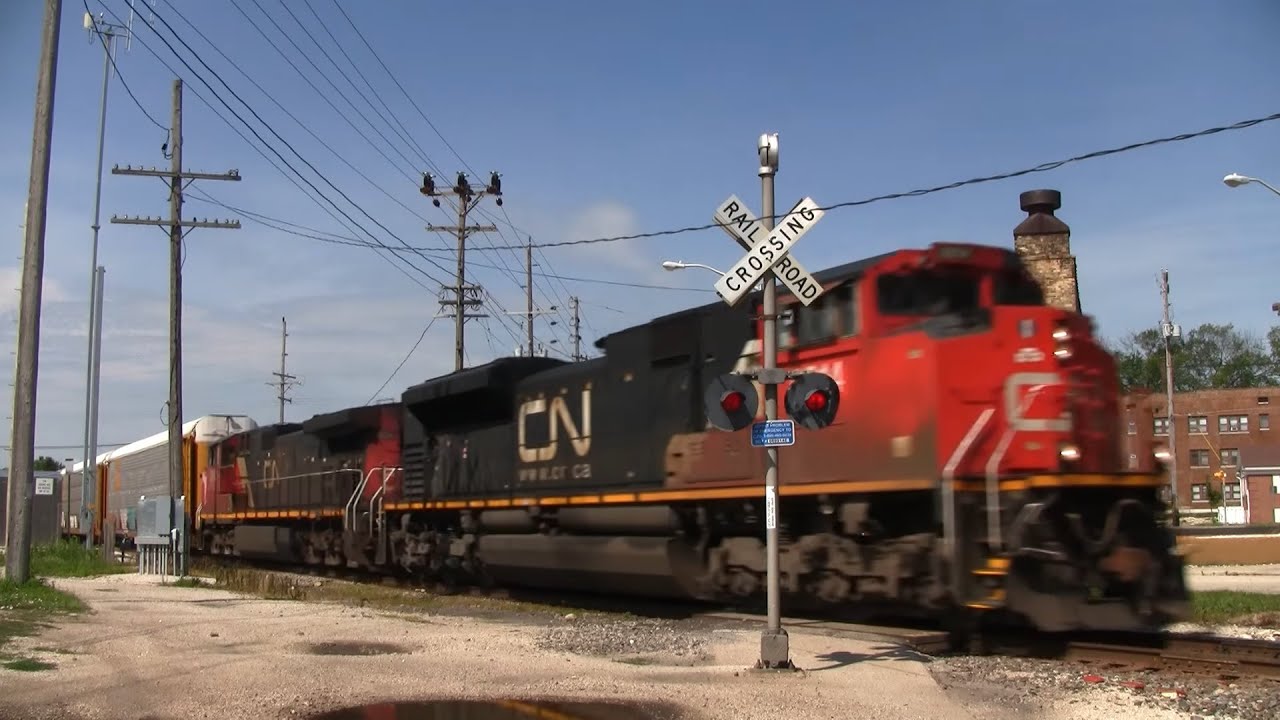 CN Autorack Train - Cutler Street