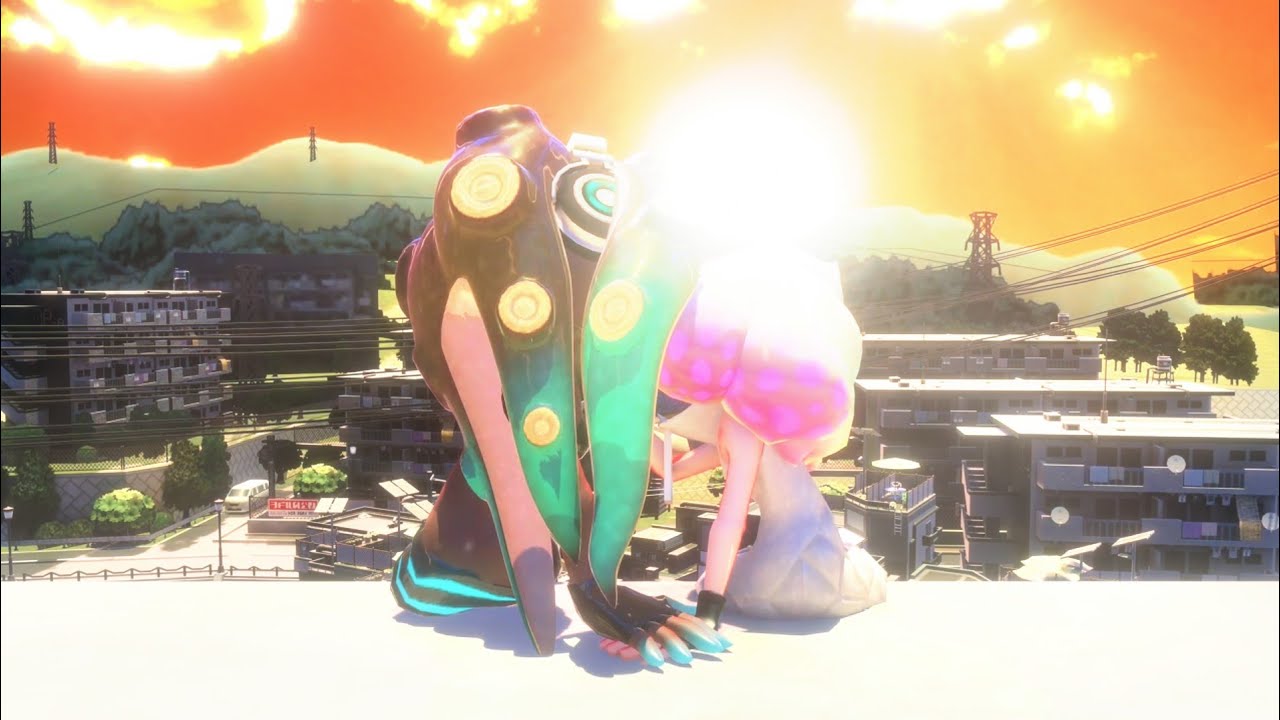 Pearlina Shares A Tender Moment 🩷🩵 [Splatoon Side Order Animation Compilation]