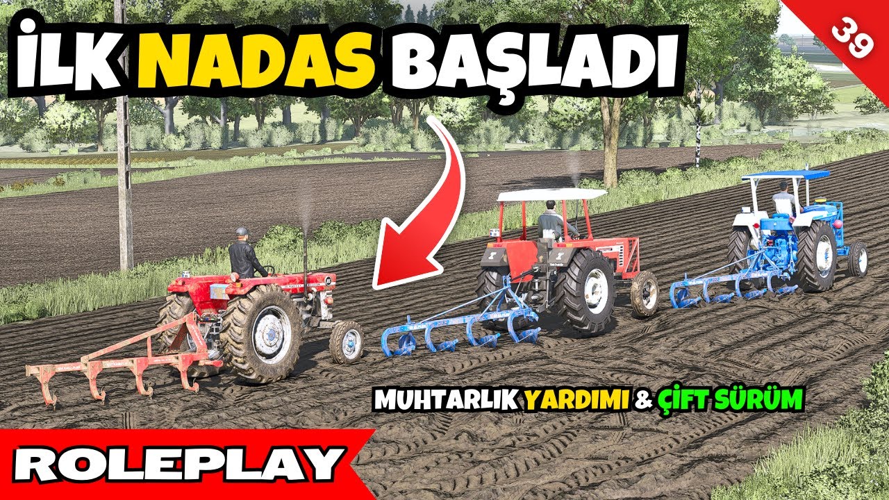Köyde Dayanışma 🙌 Muhtarlık Yardımıyla İlk Nadas | FS25 GERÇEK HAYAT ELBİSTAN