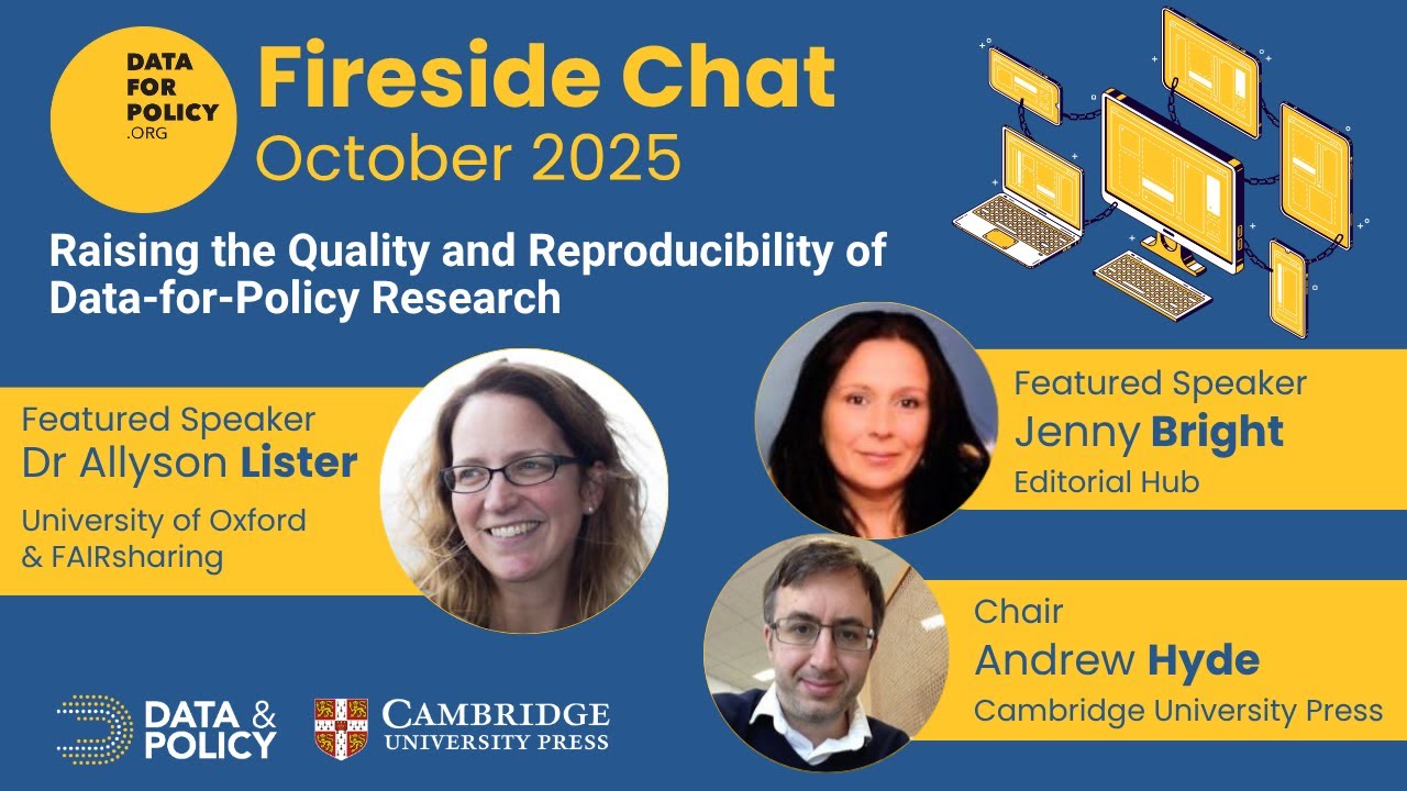 Raising the Quality and Reproducibility of Data-for-Policy Research I DfP Fireside Chat October'25
