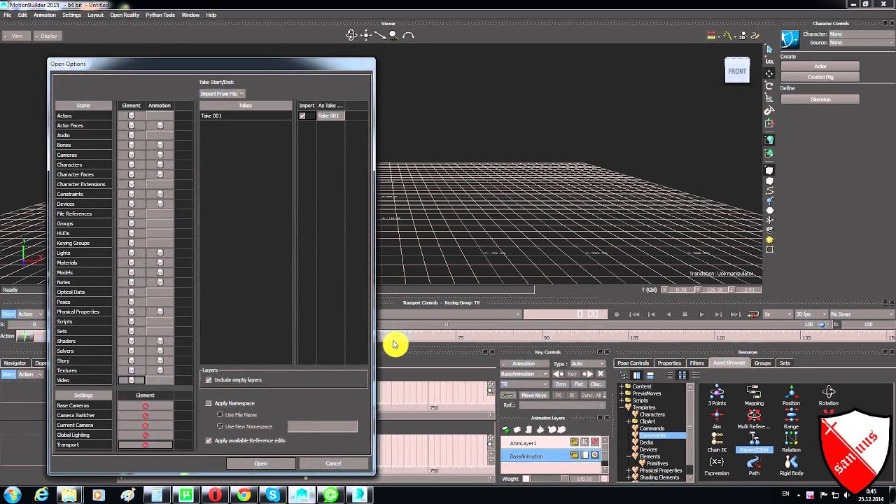 Быстрый риггинг бипеда в Motionbuilder