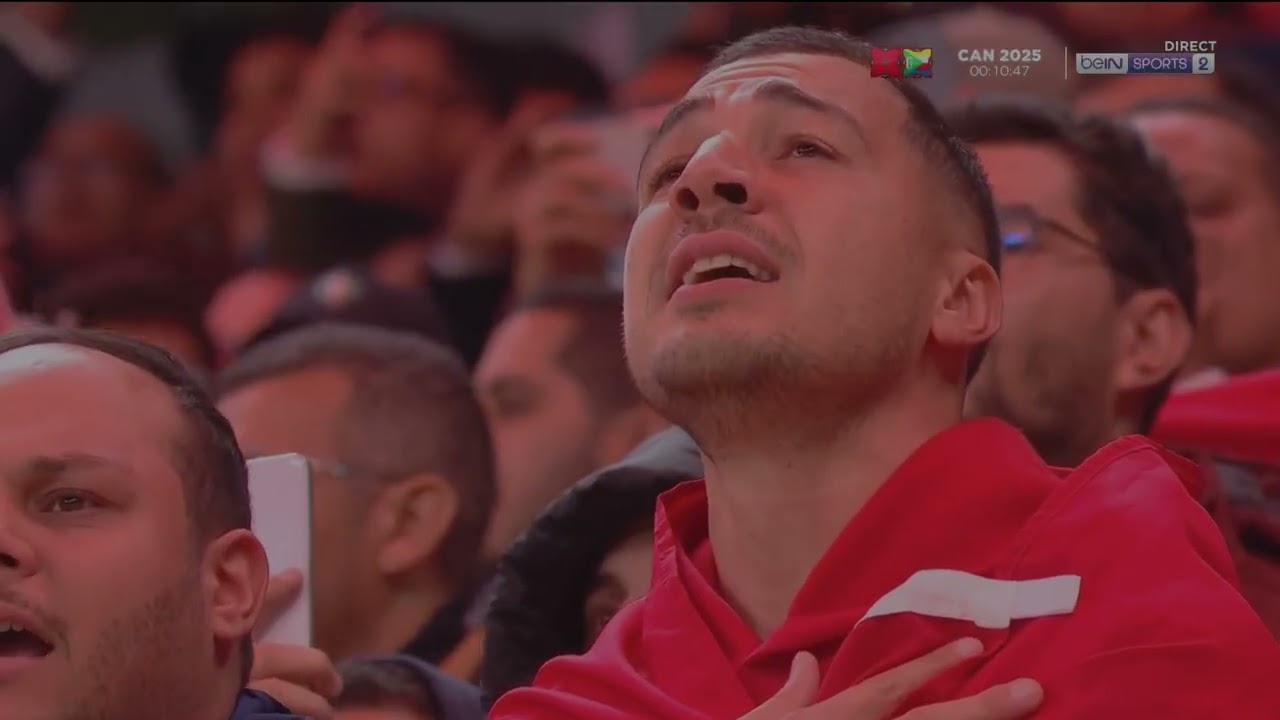 Hymne national du Maroc vs Comores Coupe d&rsquo;Afrique des Nations 2025