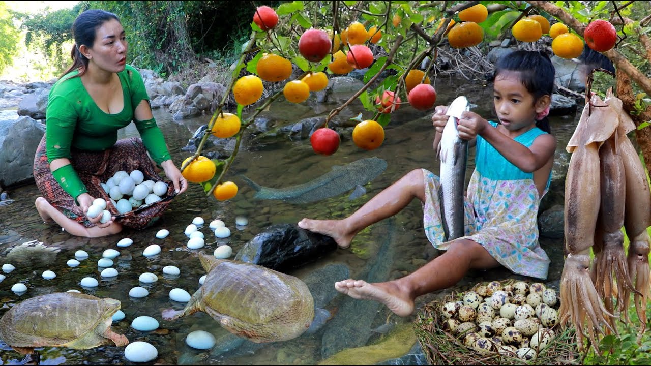Top survival cooking in forest- Catch and cook turtle soup +2 Cooking videos food delicious
