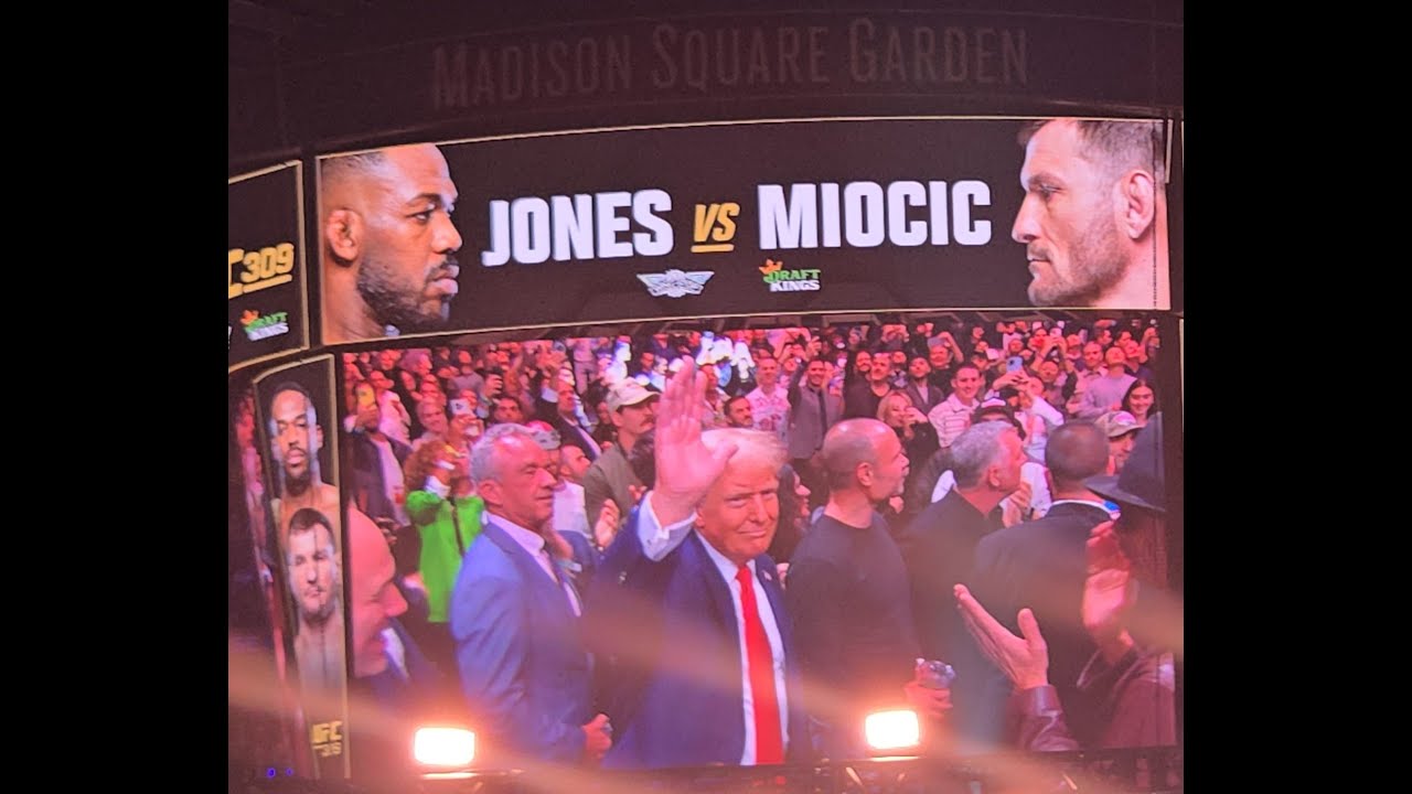 President Donald Trump Entrance at UFC 309 at Madison Square Garden NYC 11/16/2024