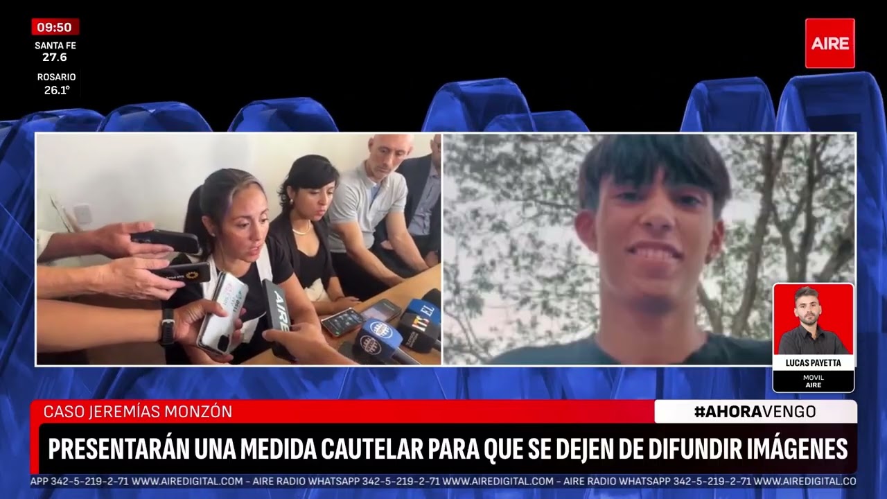 La familia de JEREMÍAS MONZÓN pide cautelar por difusión de video