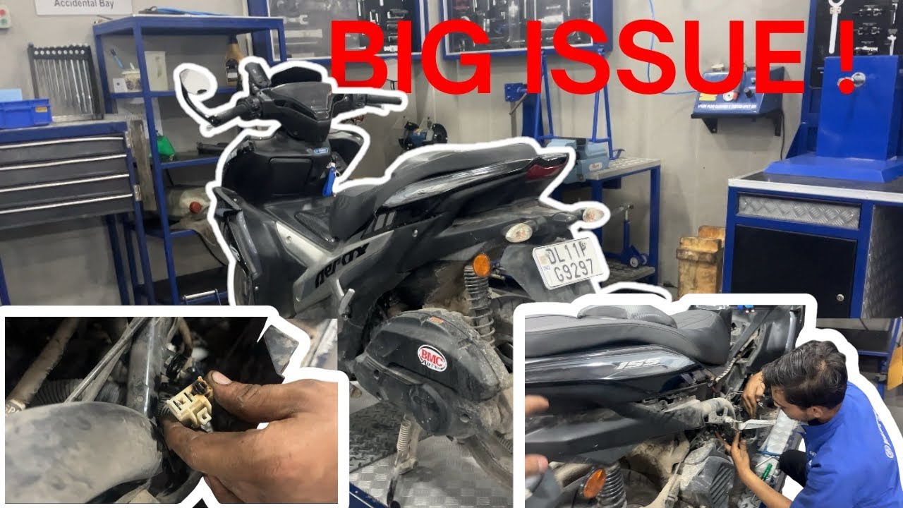 Facing a Starting Problem with My Yamaha Aerox 155 - Here’s What Happened! #aerox #trending 