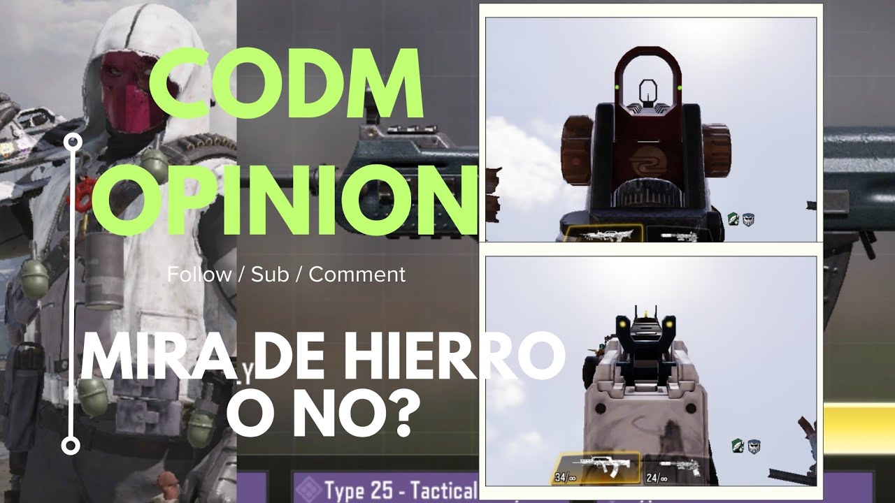 Miras de hierro, valen la pena? Opinion en CODM