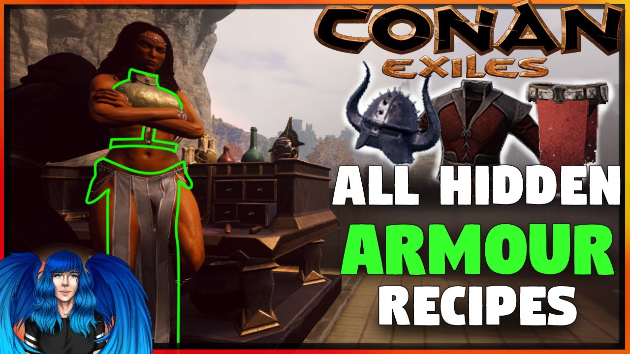 ВСЕ СКРЫТЫЕ РЕЦЕПТЫ ДОСПЕХОВ И КАК ИХ СДЕЛАТЬ | Conan Exiles Isle Of Siptah |