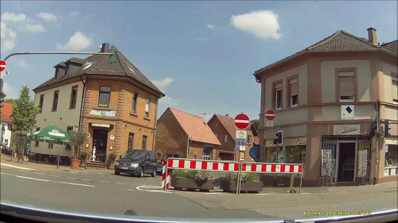 Ortsdurchfahrt im Reinheimer Hügelland/DA: Reinheim (West rein, Ost raus)