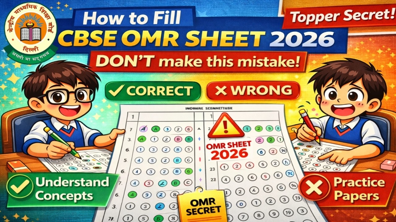 How to Fill OMR Sheet in CBSE Class 10 Board Exam 2026 | CBSE Board Exam 2026 | Step-by-Step Guide