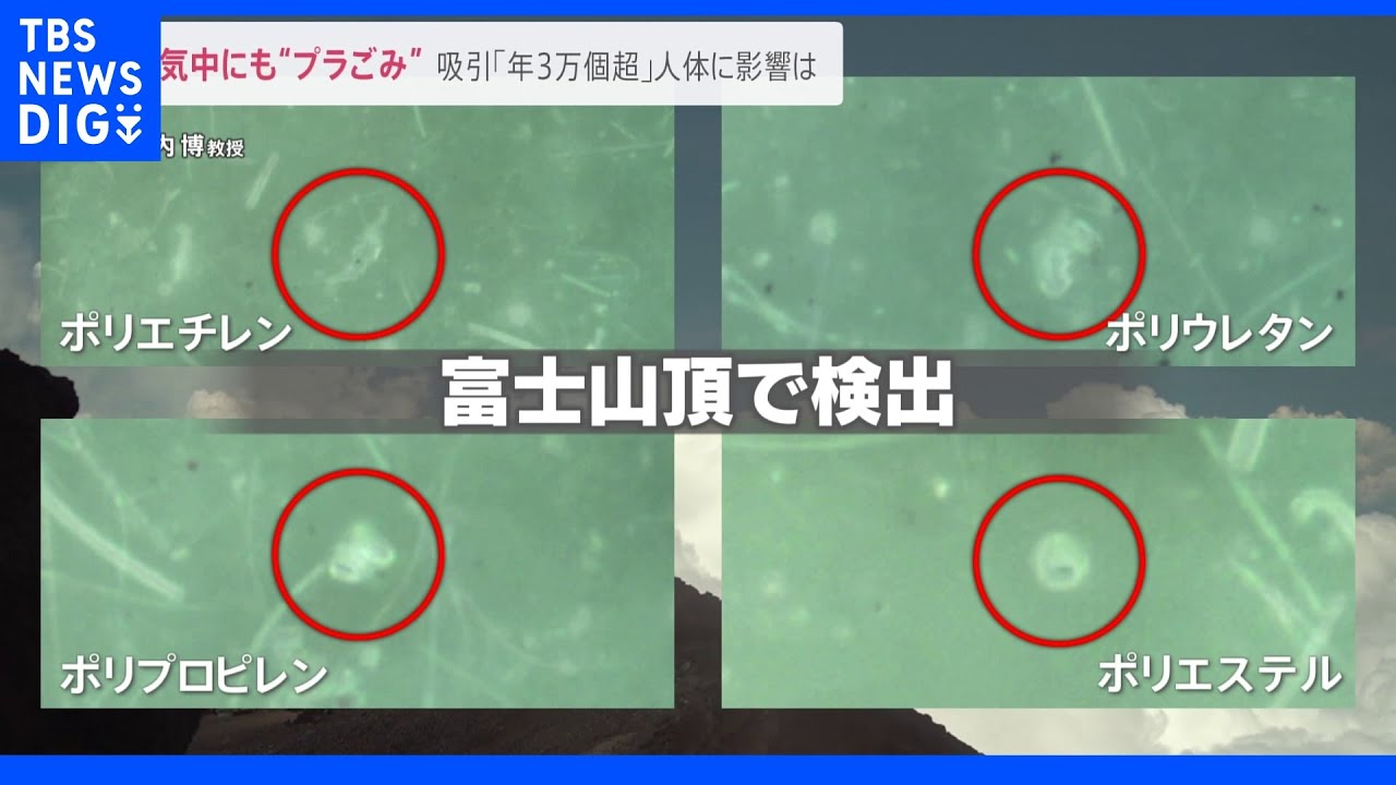 プラスチックの微粒子「年間3万個超」が体内に!?人体への影響は? 海だけでなく東京の大気中にも“プラごみ”｜TBS NEWS DIG