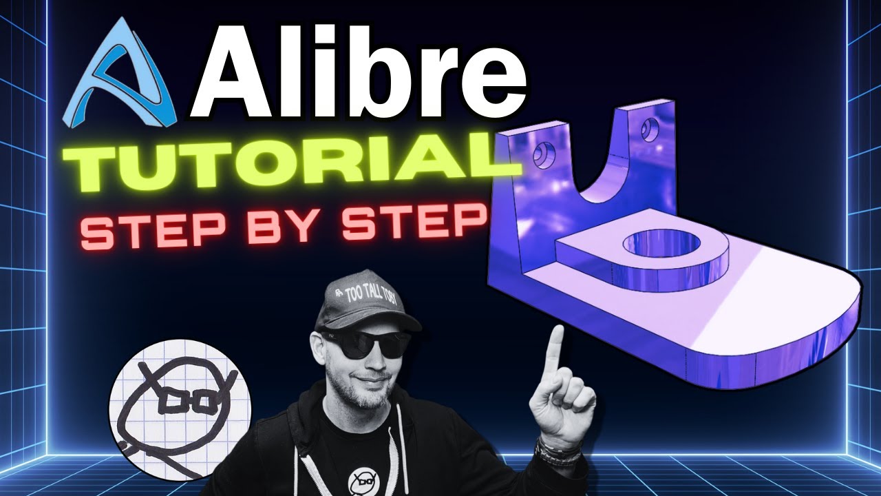 TOBY TRIES ALIBRE!! - Alibre Beginners Tutorial (Atom3D compatible) 24-01-10 - L STOP