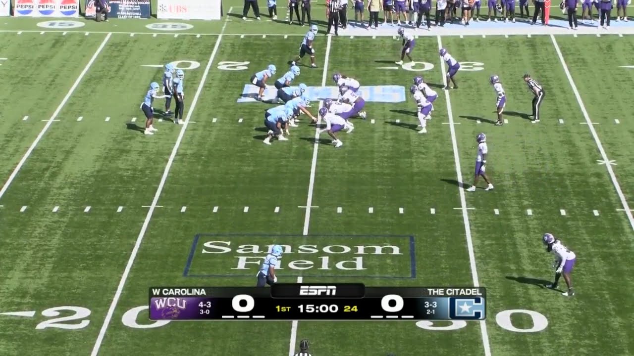 NCAAF 2025 Week 08 Western Carolina Vs The Citadel