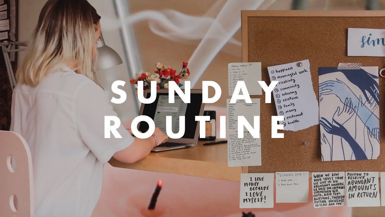 SUNDAY ROUTINE to reset your life | worksheet 🌻