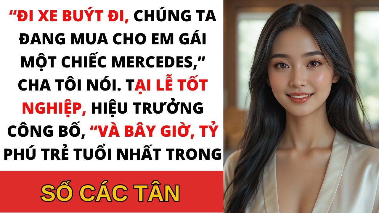 Cha tôi bắt tôi đi xe buýt dự lễ tốt nghiệp — còn mua cho em gái chiếc Mercedes mới